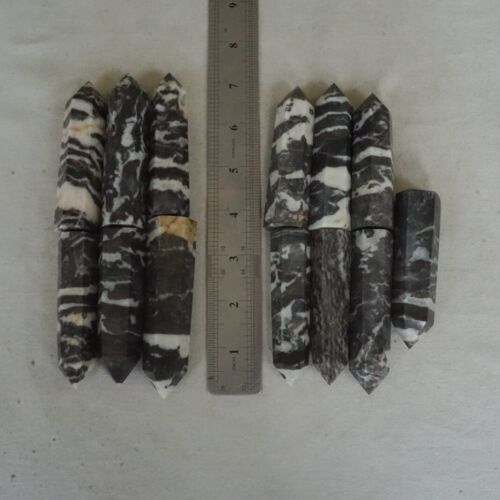 5KG 11LB 65Pcs Natural Zebra Rock Jasper Crystal Point Tower Healing Sinkiang Bulk