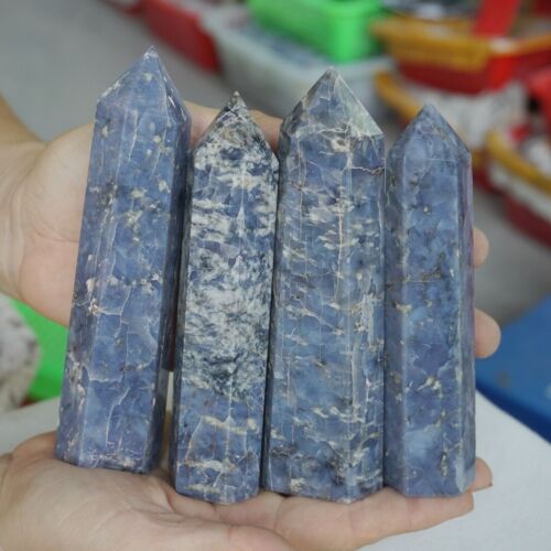 5KG 11LB 30Pcs Natural Blue Rose Quartz Crystal Point Tower Polished Healing