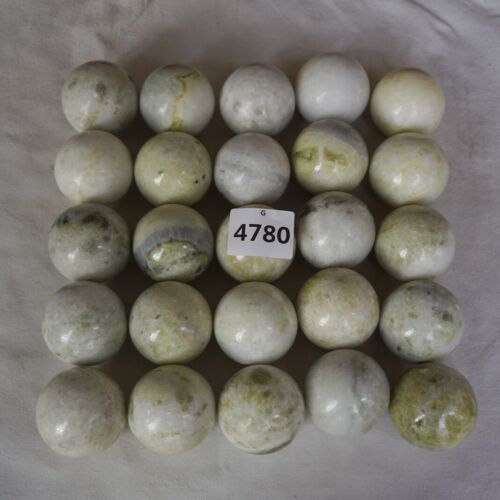 5kg 11LB 25Pcs Natural Serpentine Jade Crystal Sphere Ball Liaoning Province China