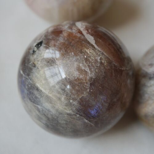 5KG 11LB 18Pcs Natural Blue Rainbow Moonstone Belomorite Crystal Sphere Ball Healing