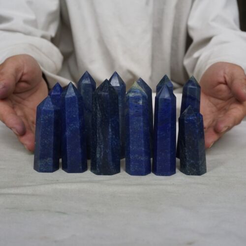 2kg 4.4LB 24Pcs Natural Blue Aventurine Jasper Crystal Point Tower Polished Healing