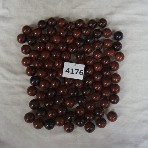 200 Pcs 4.3LB Natural Tiny Mahogany Obsidian Quartz Crystal Sphere Ball Healing 20mm