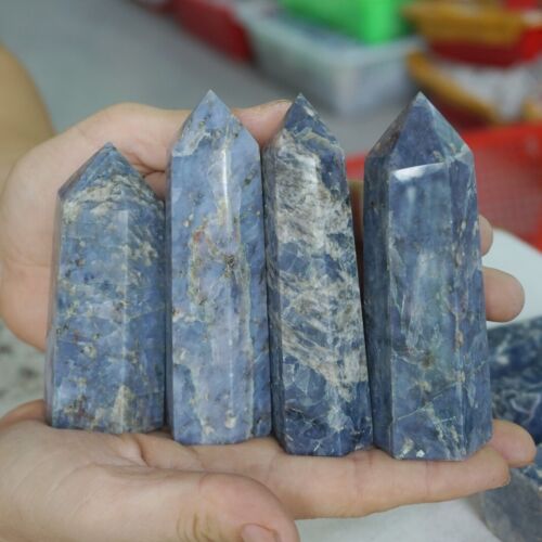 5KG 11LB 30Pcs Natural Blue Rose Quartz Crystal Point Tower Polished Healing