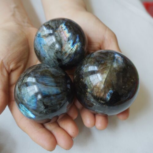 5KG 11LB 16Pcs Natural Rainbow Labradorite Crystal Sphere Ball Polished Healing