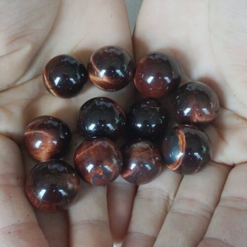 1KG 2.2LB 120Pcs Natural Red Tiger Eye Quartz Crystal Sphere Ball Healing 17-19mm