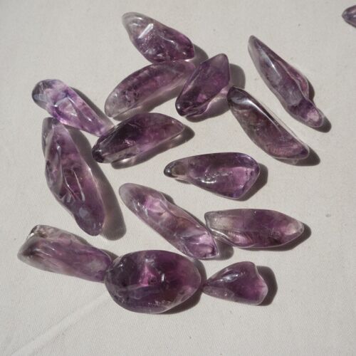 11LB 270Pcs Raw Natural Purple Amethyst Quartz Crystal Tumbled Healing Bulk