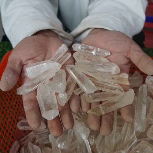 11LB 5Kg Natural Raw Clear Quartz Crystal Points Original Brazil Bulk Wholesale Lot