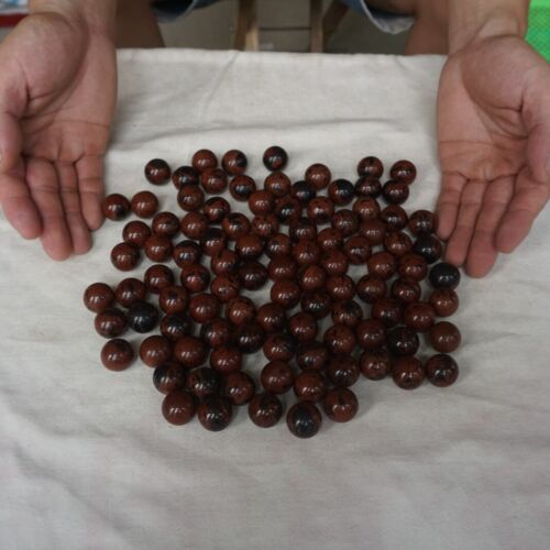 200 Pcs 4.3LB Natural Tiny Mahogany Obsidian Quartz Crystal Sphere Ball Healing 20mm