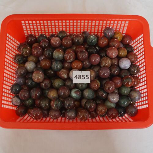 1KG 2.2LB 33Pcs Natural Ocean Jasper Onyx Quartz Crystal Sphere Ball Healing 26-29mm