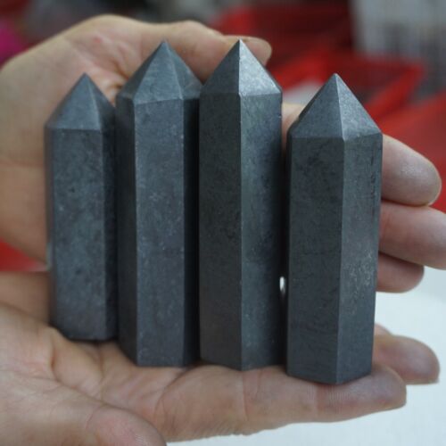 18Pcs 1kg Natural Shungite Protect Radiation Crystal Point Tower Healing Russia