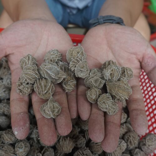 5kg 11LB Natural Desert Rose Crystal Selenite Sand Rose Rock Stone Cluster Sahara Bulk