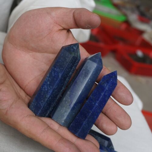 2kg 4.4LB 24Pcs Natural Blue Aventurine Jasper Crystal Point Tower Polished Healing