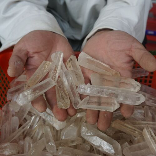 11LB 5Kg Natural Raw Clear Quartz Crystal Points Original Brazil Bulk Wholesale Lot