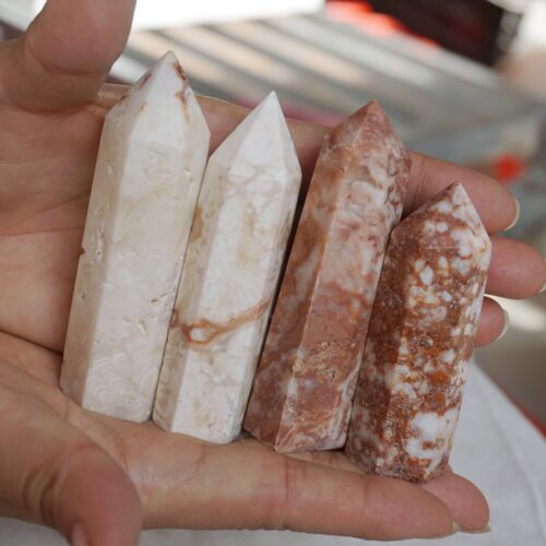 5KG 11LB 60Pcs Natural Shoushan Calcite Crystal Point Tower Obelisk Healing China Wholesale Price