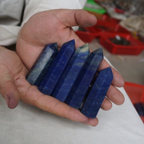 2kg 4.4LB 24Pcs Natural Blue Aventurine Jasper Crystal Point Tower Polished Healing