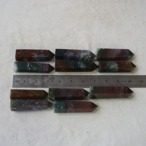 5KG 11LB 55Pcs Natural Ocean Jasper Onyx Quartz Crystal Point Tower Polished Healing