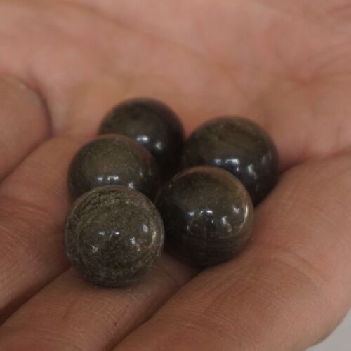 1KG 250Pcs Tiny Natural Cat Eye Obsidian Crystal Sphere Ball Healing 13-16mm