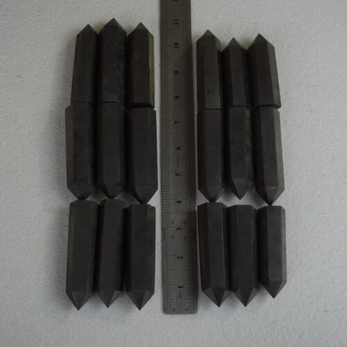 18Pcs 1kg Natural Shungite Protect Radiation Crystal Point Tower Healing Russia