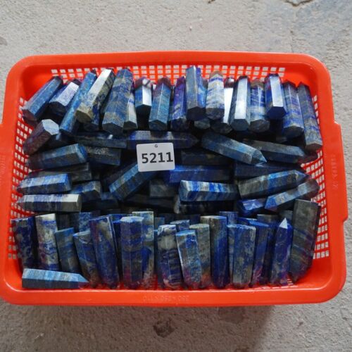 4.4LB 2KG 32Pcs Natural Lapis Lazuli & Pyrite Crystal Point Tower Healing