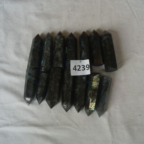 2kg 4.4LB 28Pcs Natural Rainbow Labradorite Crystal Point Tower Polished Healing