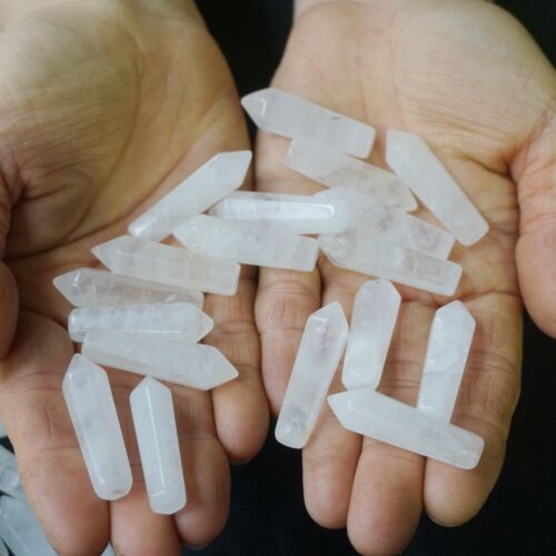 2KG 4.4LB 360Pcs Tiny Natural Clear White Quartz Crystal Point Tower tumbled Healing Wholesale Lots