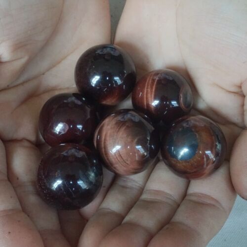 1KG 2.2LB 42Pcs Natural Red Tiger Eye Quartz Crystal Sphere Ball Healing 24-26mm