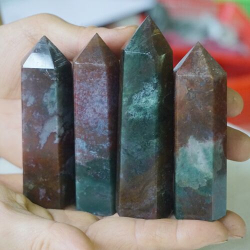 5KG 11LB 55Pcs Natural Ocean Jasper Onyx Quartz Crystal Point Tower Polished Healing