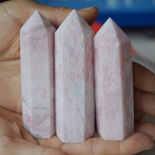 2KG 4.4LB 20Pcs Natural Pink Opal Crystal Gem Stone Point Tower Healing Angel Skin