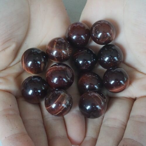 1KG 2.2LB 120Pcs Natural Red Tiger Eye Quartz Crystal Sphere Ball Healing 17-19mm