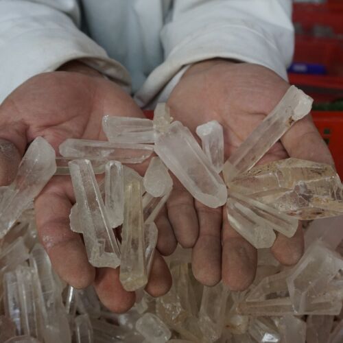 11LB 5Kg Natural Raw Clear Quartz Crystal Points Original Brazil Bulk Wholesale Lot