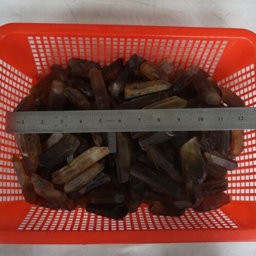 11LB 5kg Natural Raw Smokey Clear Quartz Crystal Points Original Bulk