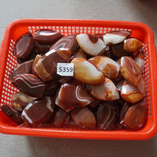 1.8KG 3.8LB 10Pcs Natural Red Carnelian Agate Crystal Point Flame Palm Stone Healing