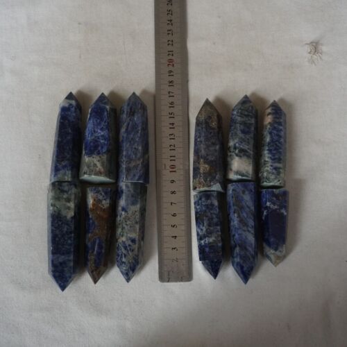 2kg 4.4LB 24Pcs Natural Blue Sodalite Crystal Point Tower Obelisk Polished Healing