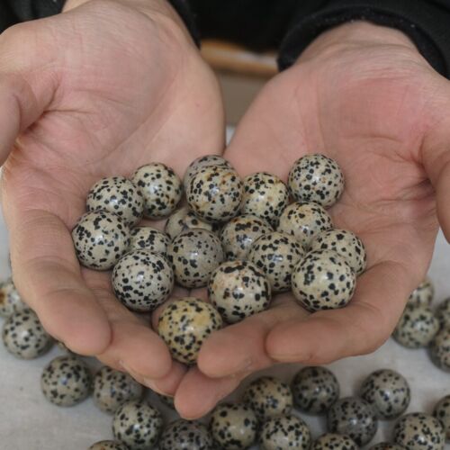 2.2LB 88Pcs Tiny Natural Spot Jasper Quartz Crystal Stones Sphere Ball Healing 2cm