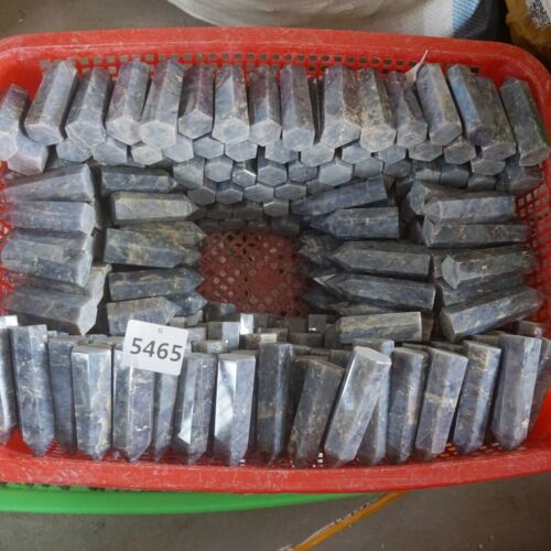 24Pcs 2KG,4.4LB Natural Blue Rose Quartz Crystal Point Tower Polished Healing Brazil