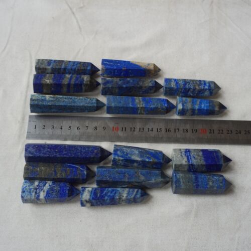 4.4LB 2KG 32Pcs Natural Lapis Lazuli & Pyrite Crystal Point Tower Healing