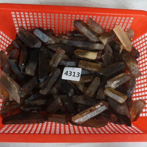 11LB 5kg Natural Raw Smokey Clear Quartz Crystal Points Original Bulk