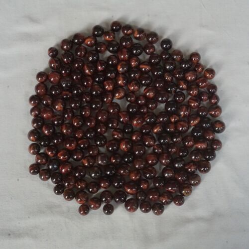 1KG 2.2LB 195Pcs Natural Red Tiger Eye Quartz Crystal Sphere Ball Healing 12-17mm