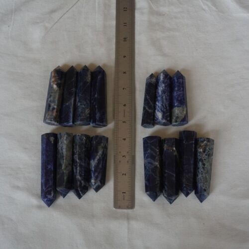 5KG 11LB 75Pcs Natural Blue Sodalite Crystal Point Tower Obelisk Polished Healing