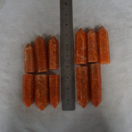 2kg 4.4LB 22Pcs Natural Sunstone Quartz Crystal Point Tower Polished Healing Brazil