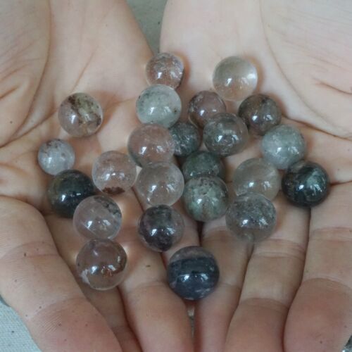 1KG 2.2LB 340Pcs Natural Phantom Ghost Clear Quartz Crystal Sphere Ball Healing