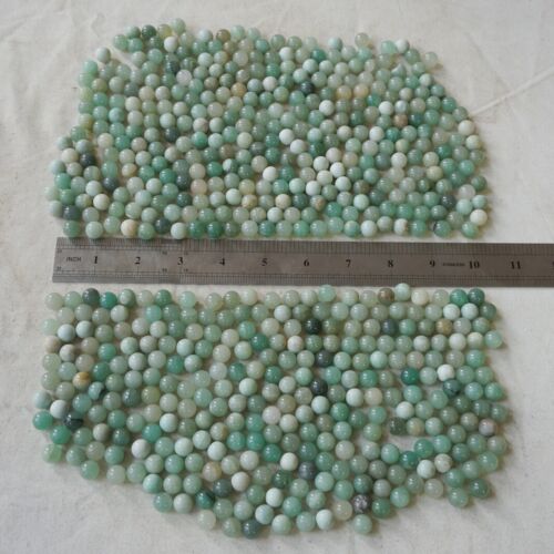 2KG 4.4LB 1270Pcs Tiny Natural Green Aventurine Jade Crystal Sphere Ball Healing 10mm