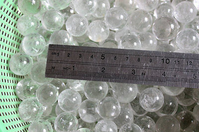 100 Pieces Natural Clear Quartz Crystal Spheres Balls Polished Healing 20-23mm