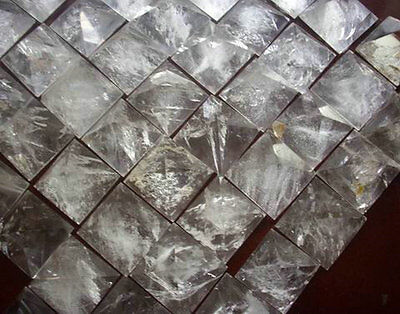 50 NATURAL CLEAR QUARTZ CRYSTAL PYRAMIDS HEALING,Wholesale Price 3CM-4CM