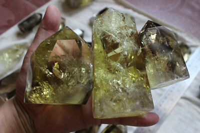 10kg 22LB Natural Rainbow Smokey Citrine Quartz Crystal Points Tower Polished Healing Bulk