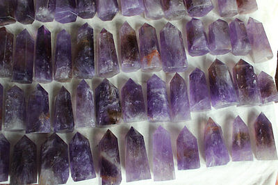 2KG 4.4LB Natural Purple Amethyst Quartz Crystal Tower Points Polished Healing