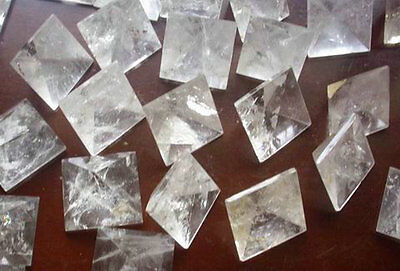 50 NATURAL CLEAR QUARTZ CRYSTAL PYRAMIDS HEALING,Wholesale Price 3CM-4CM