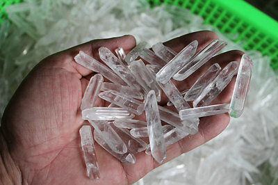 5KG 11LB Small Clear Quartz Crystal Points Polished From Raw Natural Crystal Stones Healing