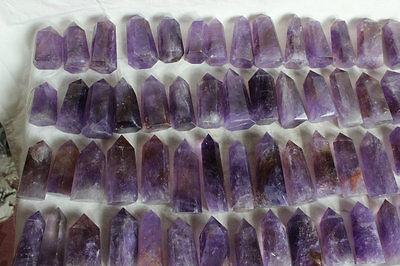 2KG 4.4LB Natural Purple Amethyst Quartz Crystal Tower Points Polished Healing