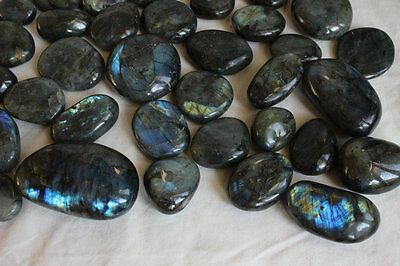 5KG 11LB Natural Rainbow Labradorite Crystal Tumbled Palm Gem Stone Wholesales Price